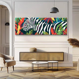 Painting by Numbers Panorama Zebra Colorful Plants