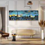 Malen nach Zahlen Panorama Sternennacht Paris