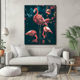 Malen nach Zahlen Der leuchtende Flamingo