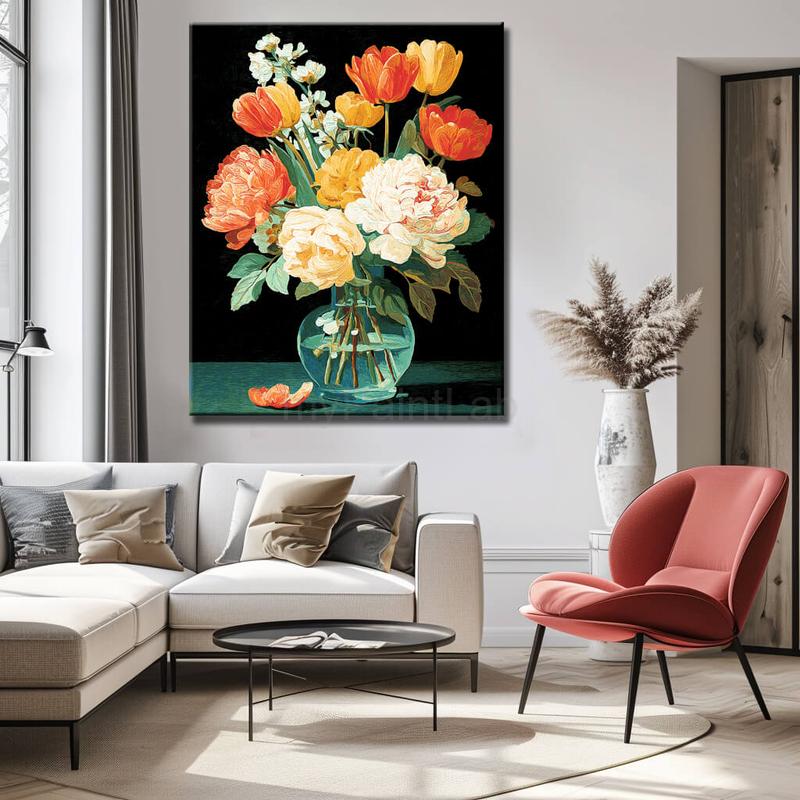 Malen nach Zahlen Bunter Blumenstrauss