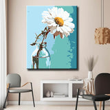 Malen nach Zahlen Kunstmotiv Blume in Vase
