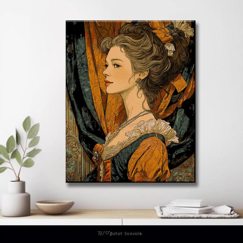 Malen nach Zahlen Portrait Adlige