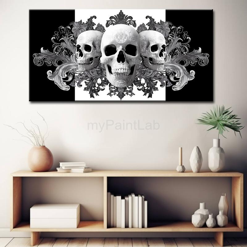 Malen nach Zahlen halloween totenkopf 5 teilig