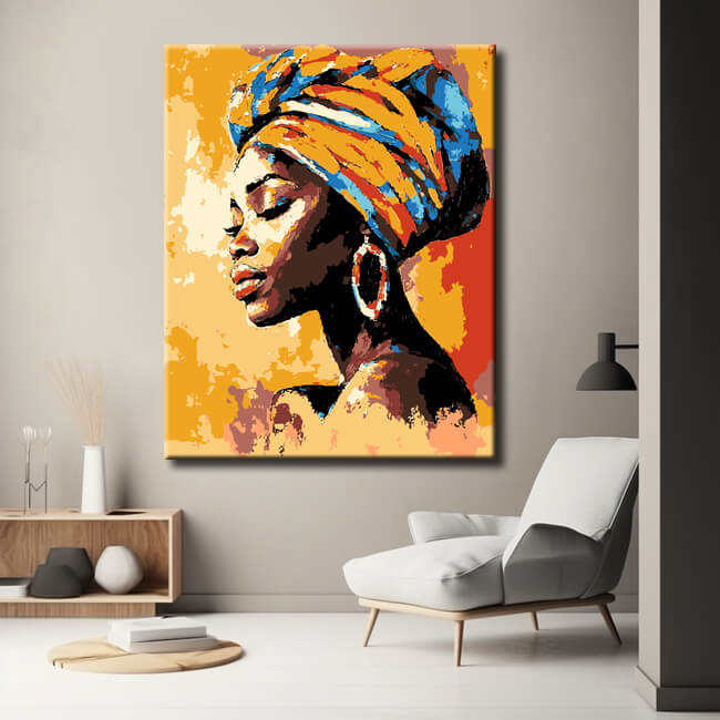 Malen nach Zahlen Afrika Frauen Portrait