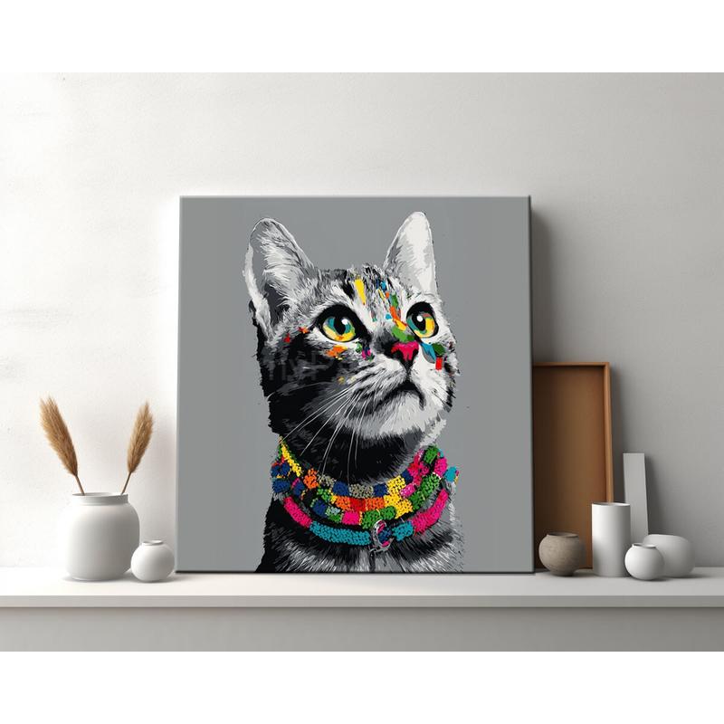 Malen nach Zahlen Kunst Tiger Baby
