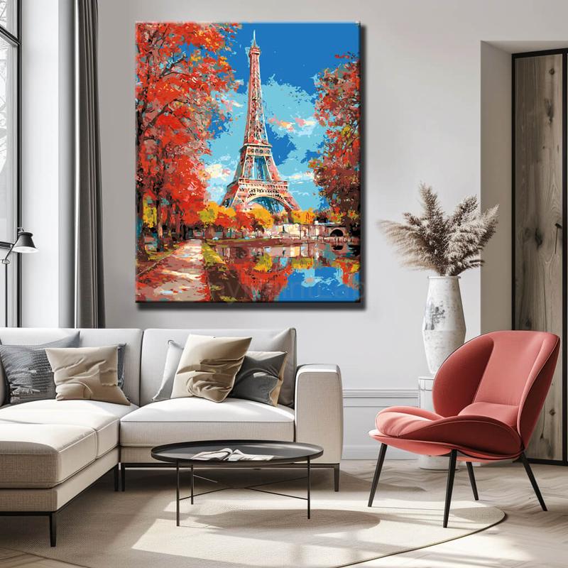 Malen nach Zahlen Eiffelturm Paris