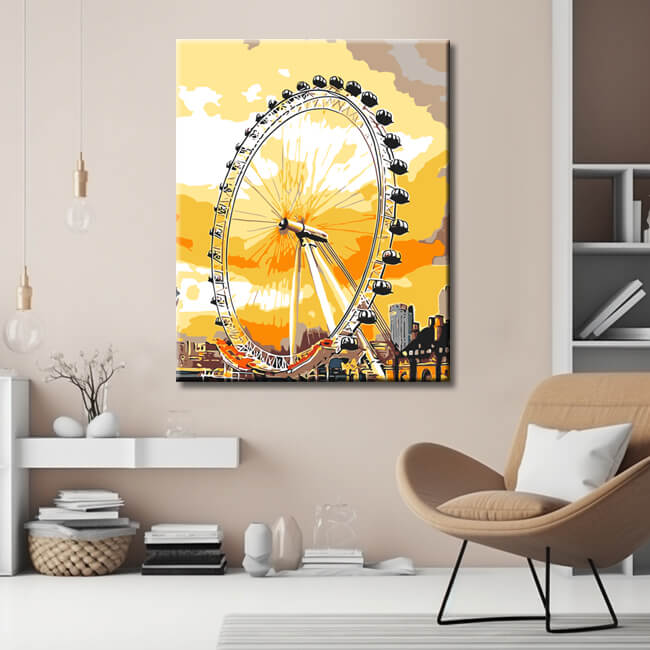 Malen nach Zahlen London riesenrad