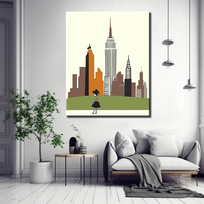 Malen nach Zahlen New York City Stadtsilhouette
