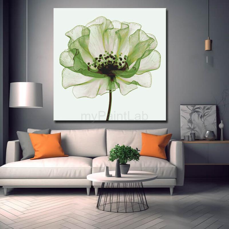 Malen nach Zahlen grune Blume
