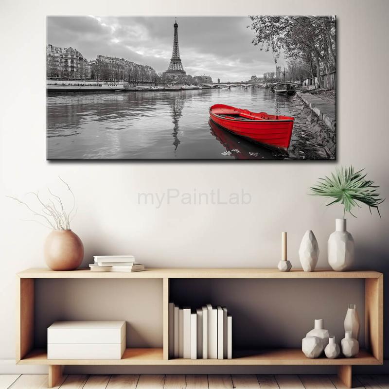 Malen nach Zahlen Paris Anlegestelle