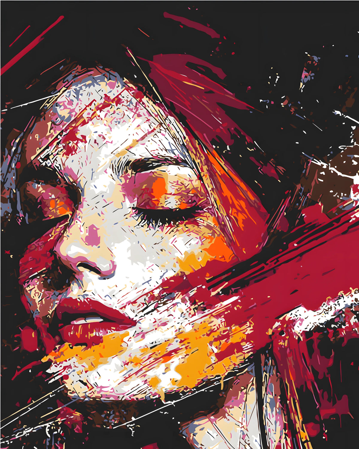 Malen nach Zahlen portrait Kunst