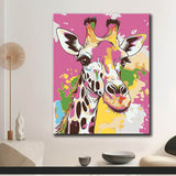 Malen nach Zahlen Giraffe Malerei TierKunst