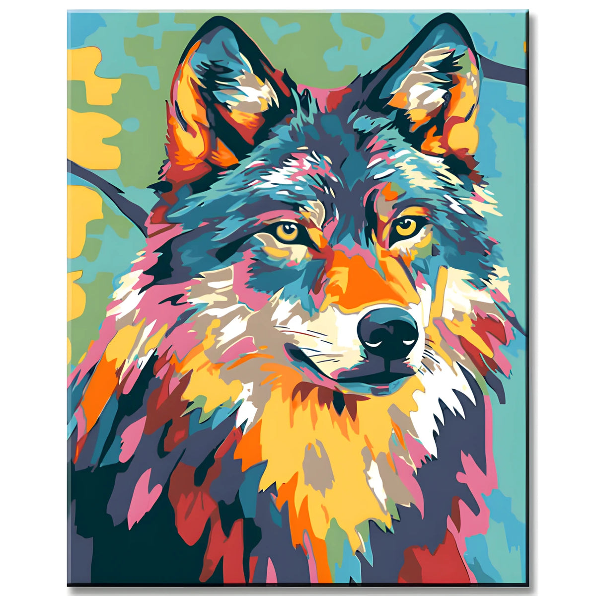 Malen nach Zahlen Wolf Tier Moderne TierKunst