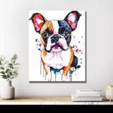 Malen nach Zahlen Mops im Portrait Moderne TierKunst