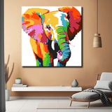 Malen nach Zahlen Kleiner Elefant Portrait Moderne Tierkunst