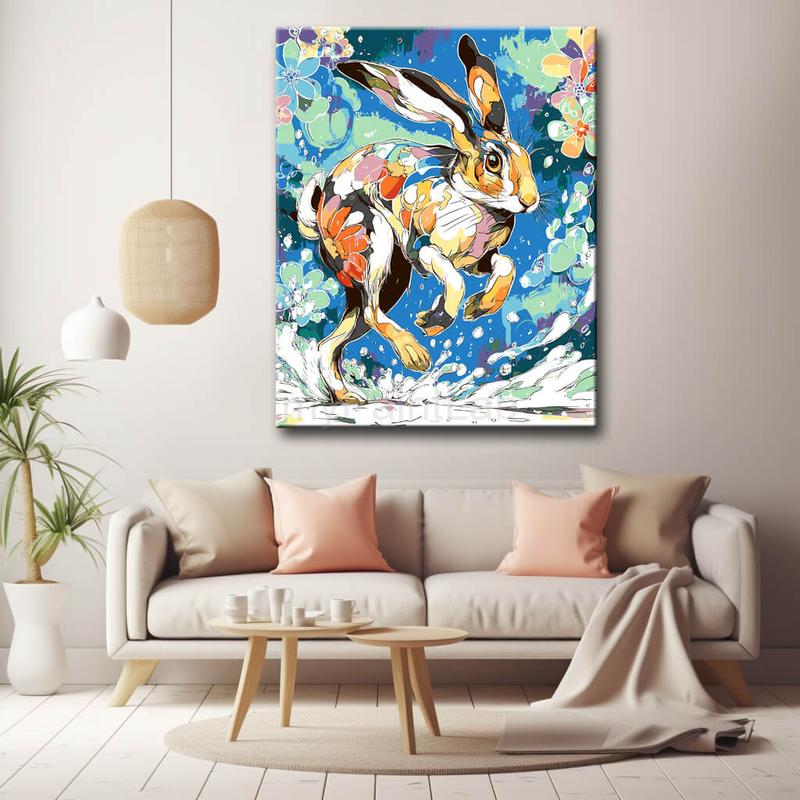 Malen nach Zahlen Hase Kunst Ostern