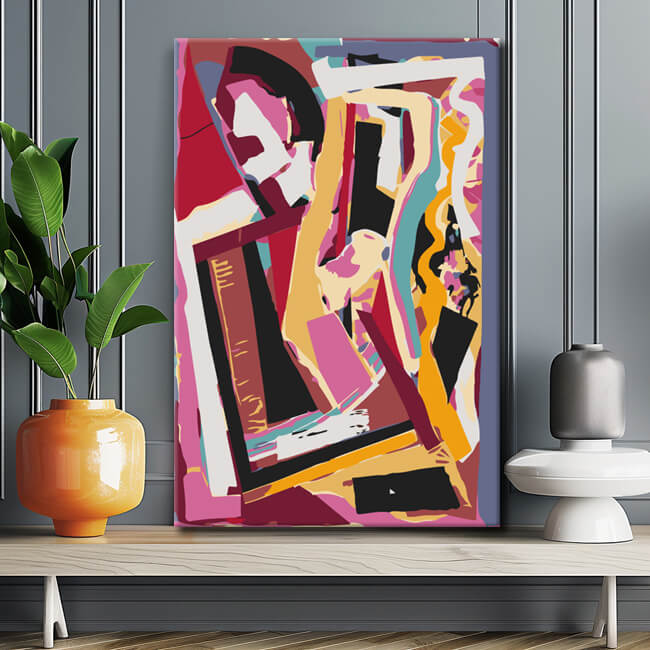 Malen nach Zahlen Abstrakte Kunst Bunter Mix II