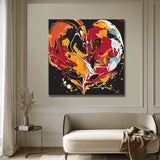 Malen nach Zahlen Abstrakte Kunst Die Liebe I