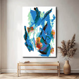 Malen nach Zahlen Abstrakt Blaue Fusion II