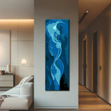 Malen nach Zahlen Panorama Abstrakt Blaue Harmonie