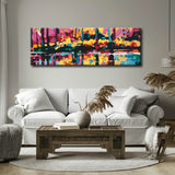 Malen nach Zahlen Abstrakte Farbige Waldkunst