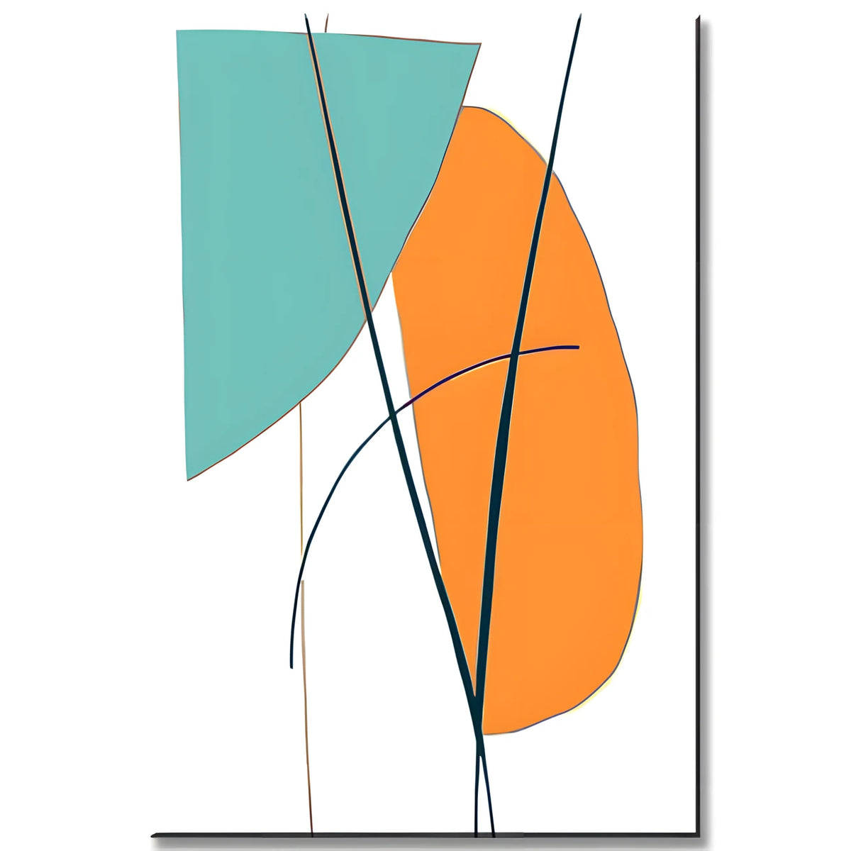 Malen nach Zahlen Kunst Minimalismus Einfache Formen I