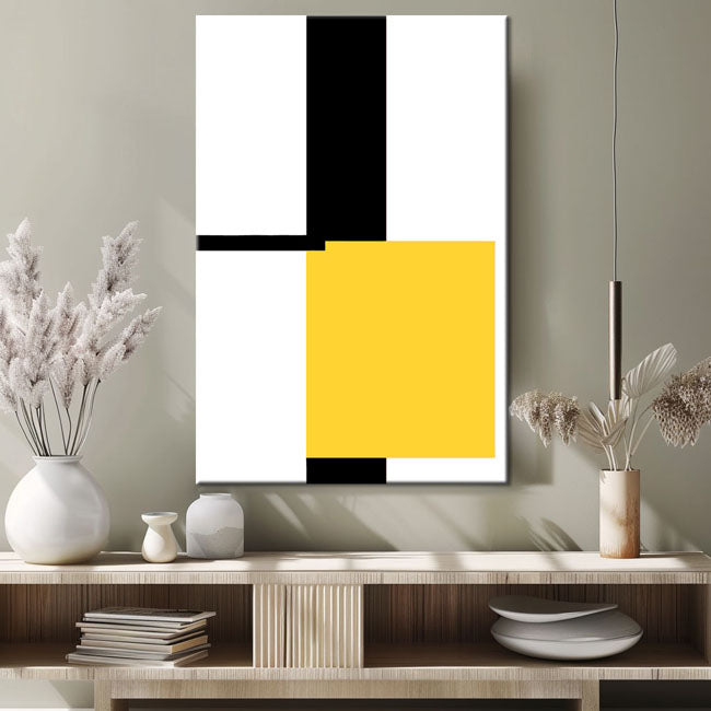Malen nach Zahlen Kunst Minimalismus Einfache Formen Quadrat I