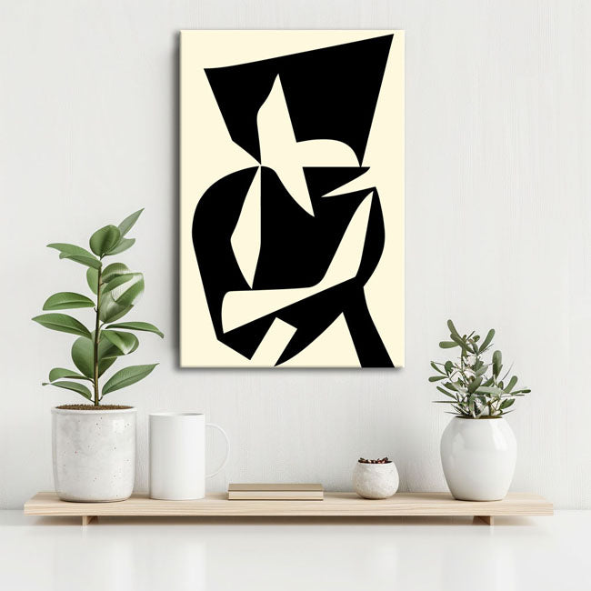 Malen nach Zahlen Kunst Minimalismus Freie Gestaltung Schwarz II