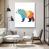 Malen nach Zahlen Kunst Polygon Stil Bär