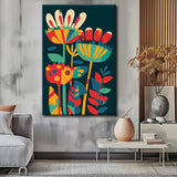 Malen nach Zahlen Minimalismus Kunst Blumen