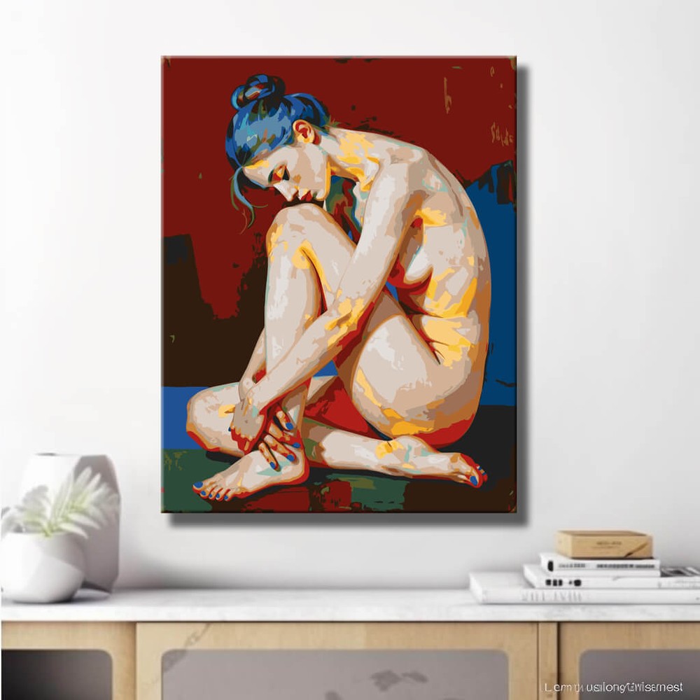 Malen nach Zahlen Art Akt  Stilvolle Kunst & Entspannung für Erwachsene
