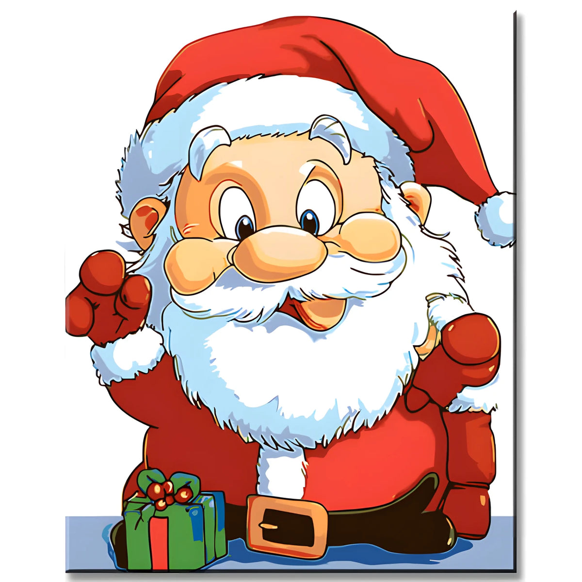 Malen nach Zahlen Weihnachten Motiv mit WeihnachtsMann