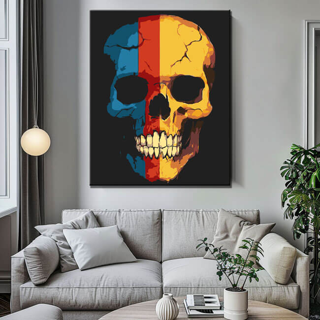 Malen nach Zahlen Totenkopf - Rumänien