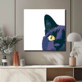 Malen nach Zahlen Illustration schwarze Katze