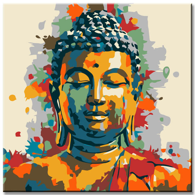 3-teilige Buddhistische und KampfKunst Motive auf Galerieleinwand  Stilvolle WandBilder