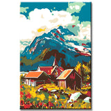 Malen nach Zahlen Landschaft in Norwegen