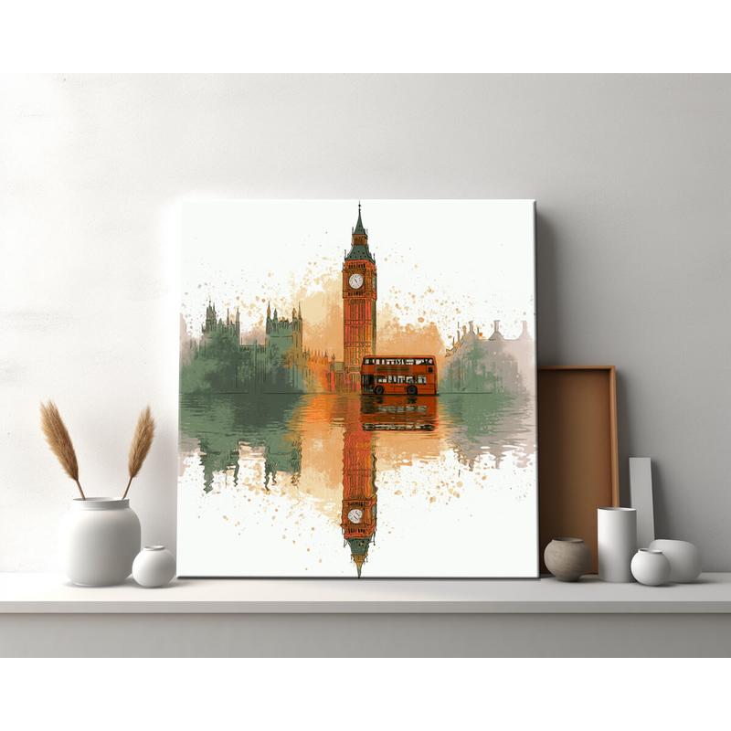 Malen nach Zahlen London in Aquarell