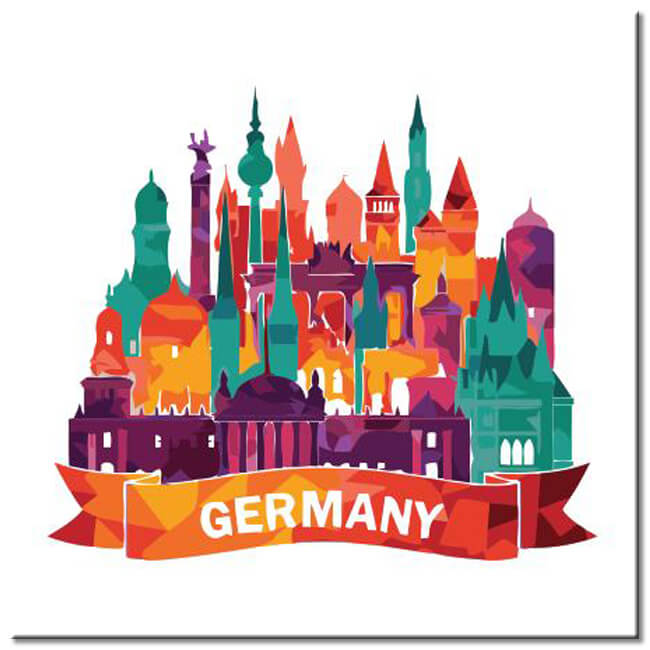 Malen nach Zahlen Weltstadt Skylines - Deutschland