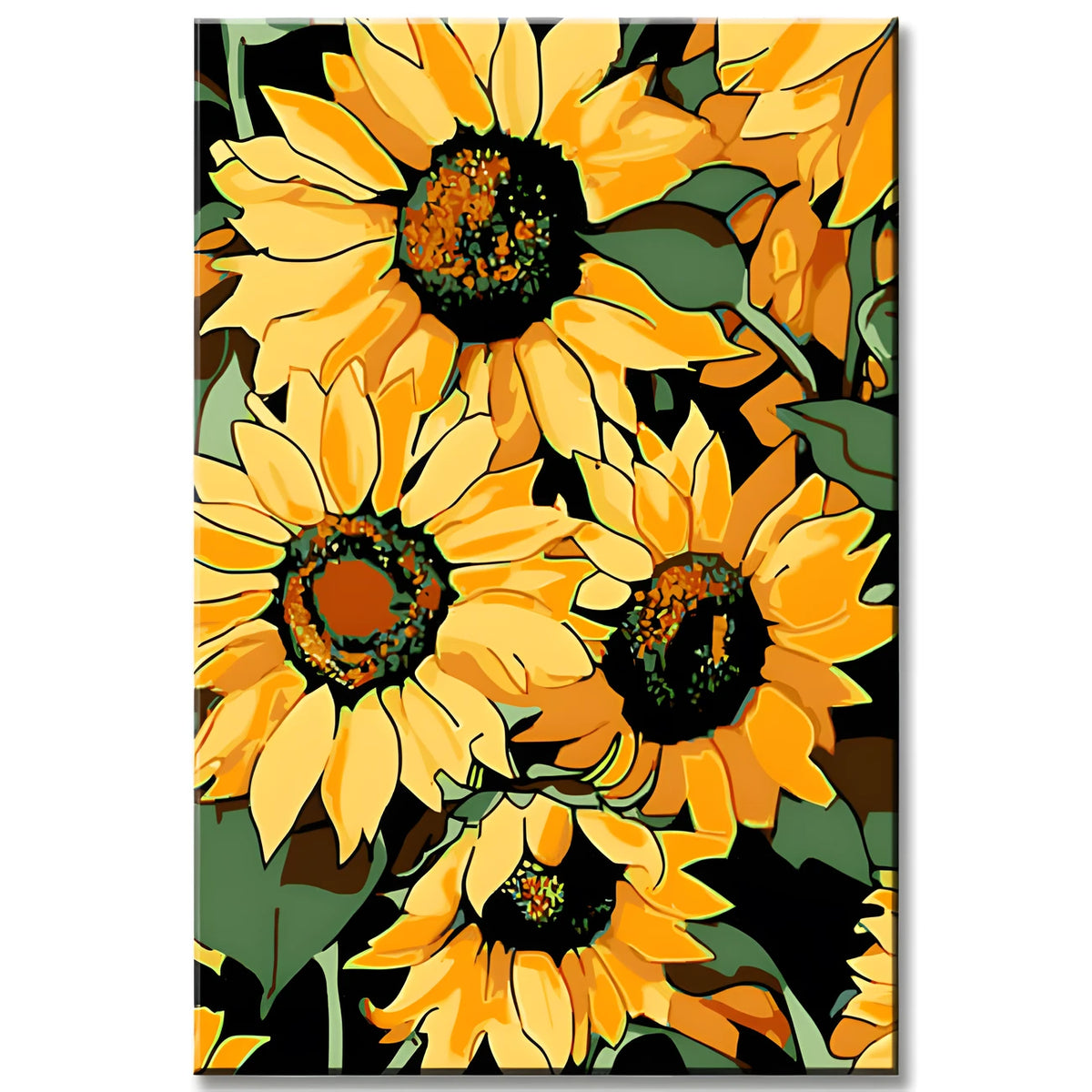 Malen nach Zahlen Sonnenblumen Kunst