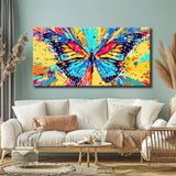 Malen nach Zahlen Panorama Kunst Riesiger Bunter Schmetterling