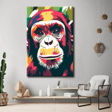 Malen nach Zahlen Affe Schimpanse Portrait