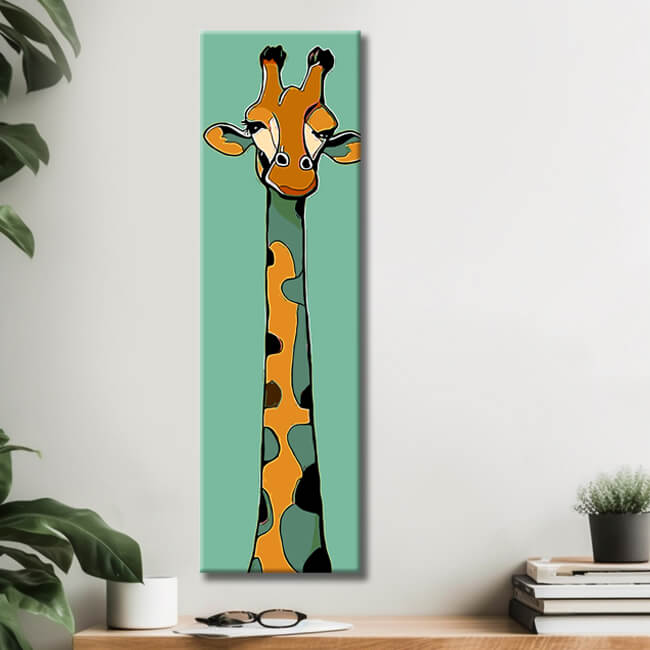 Malen nach Zahlen Kunst Malerei Giraffe Panorama