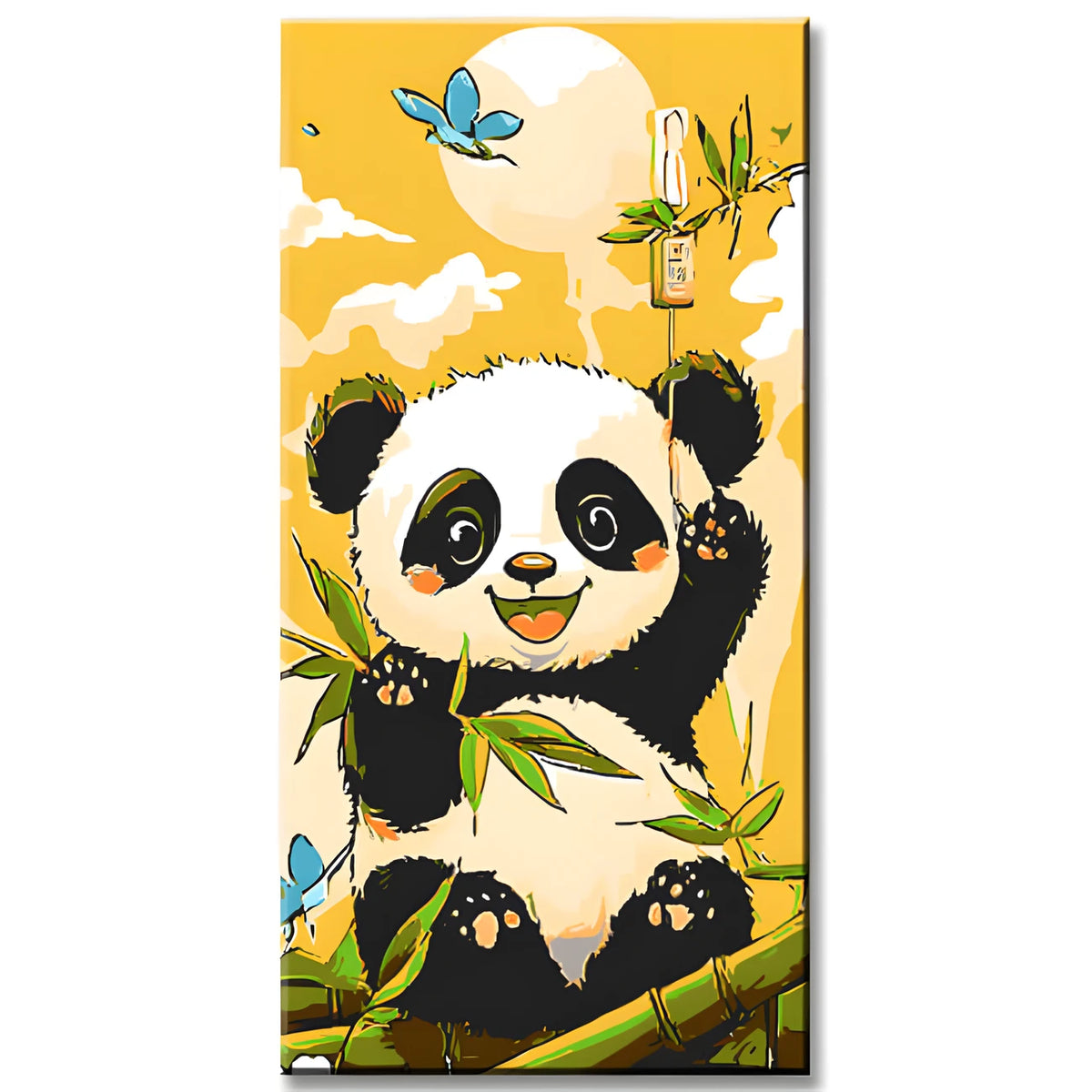 Malen nach Zahlen für Kinder Bambus Panda