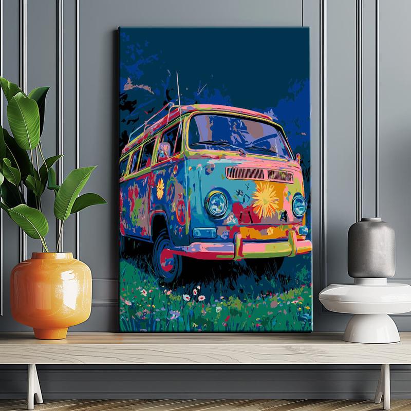 Malen nach Zahlen Retro Van VW Bulli
