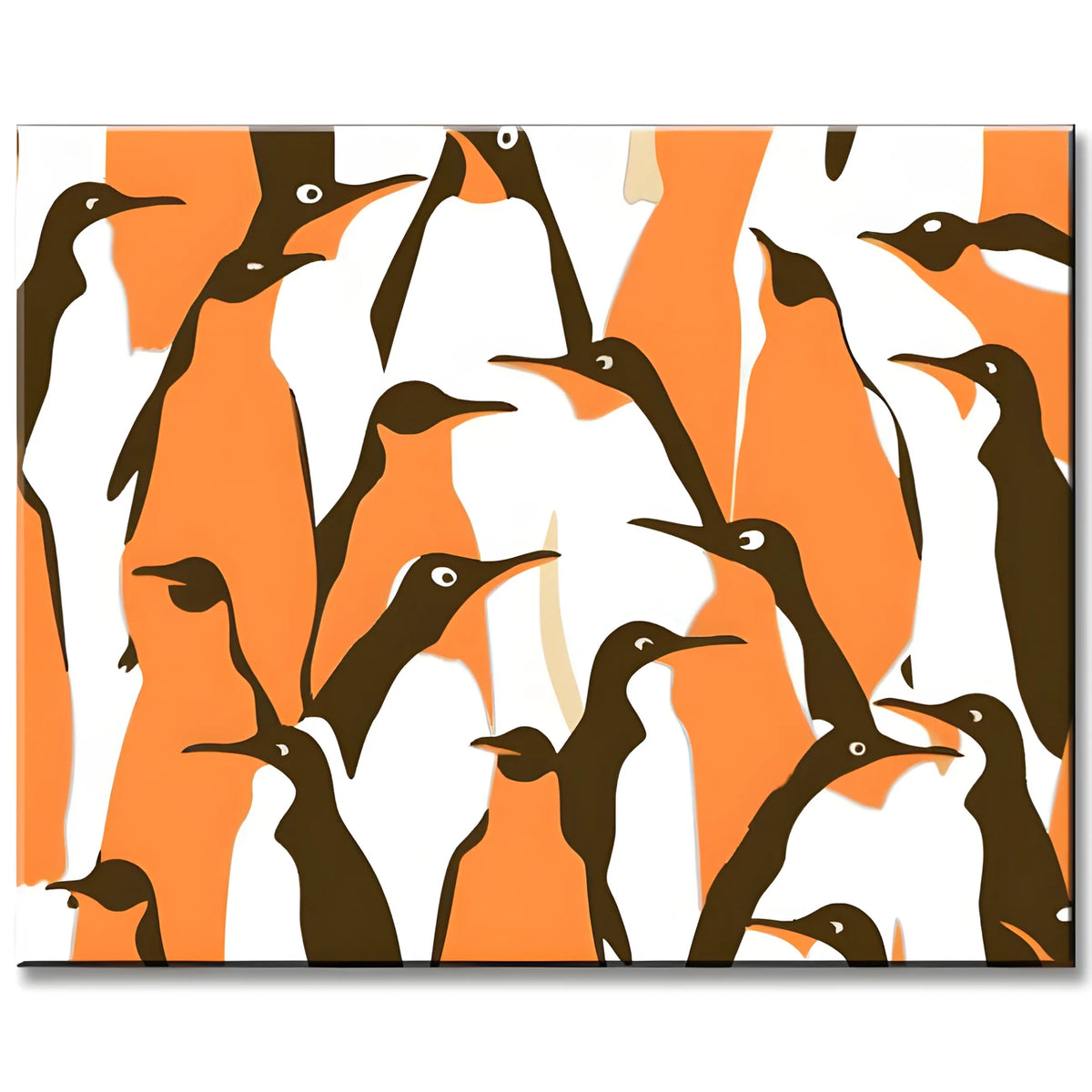 Pinguinparade - Malen nach Zahlen