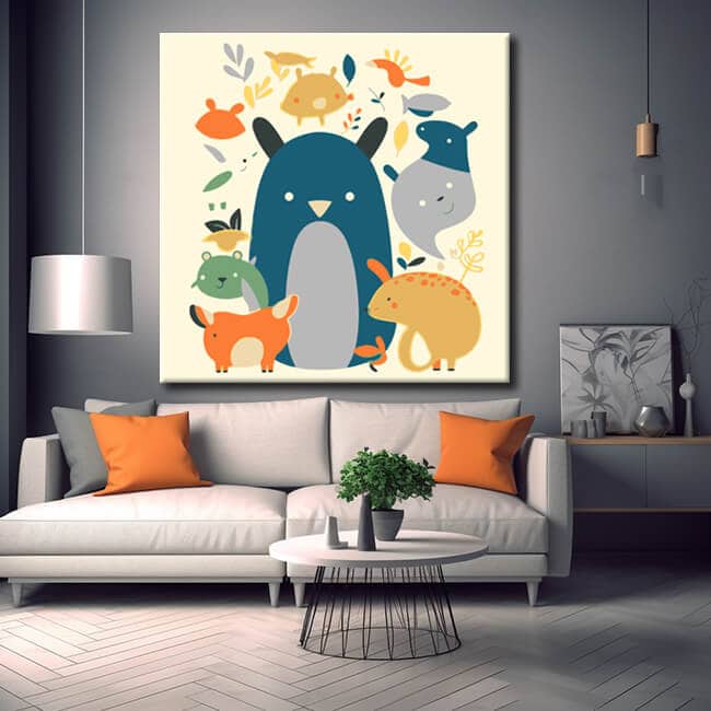 Animal Children - Paint by Numbers for Kids