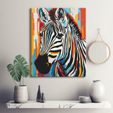 Malen nach Zahlen Tierkunst Zebra Porträt II
