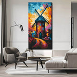 Malen nach Zahlen: Farbige WindmühlenKunst II