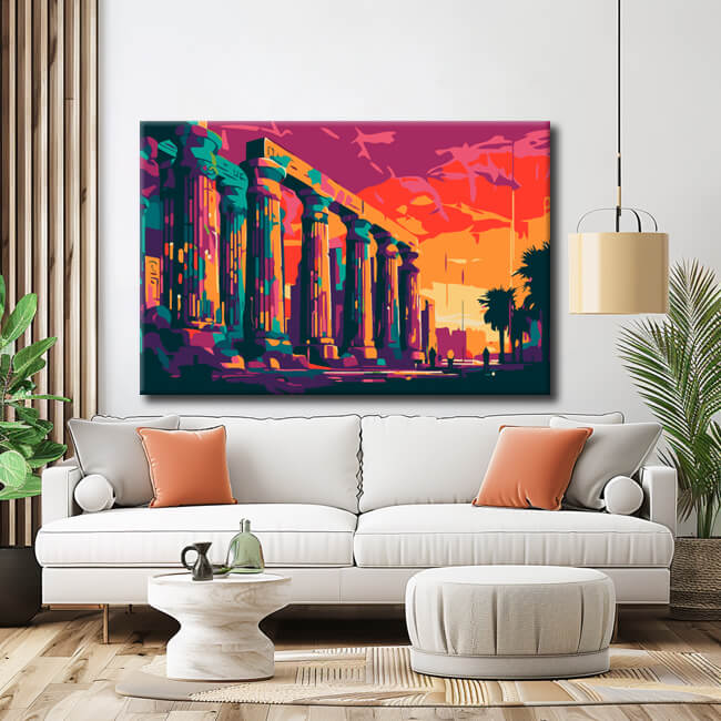 Akropolis Athen Malen nach Zahlen
