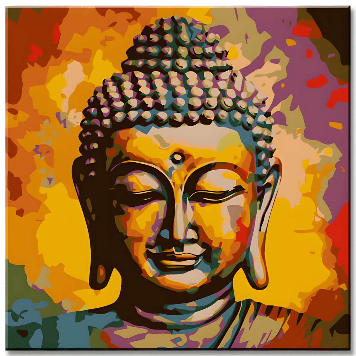Malen nach Zahlen Goldener Buddha